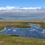 Bálhvasst í Skagafirði – Bíll fauk útaf