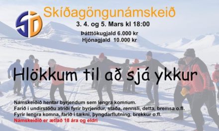 Skíðafélag Ólafsfjarðar býður upp á skíðagöngunámskeið 3.-5. mars