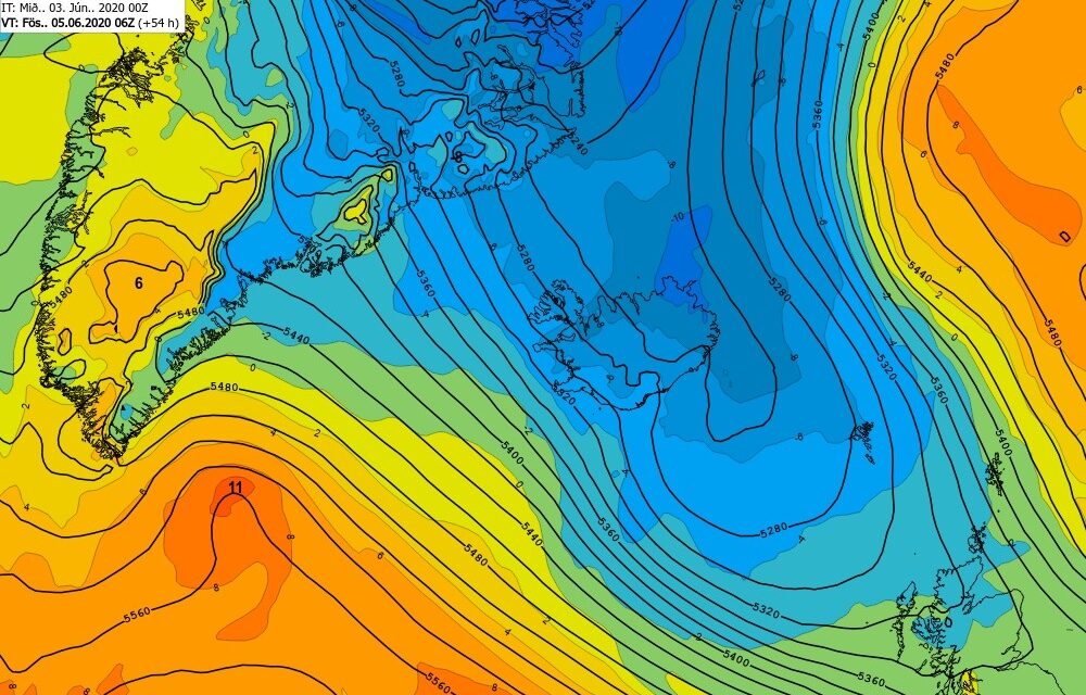 Spáð frosti norðanlands