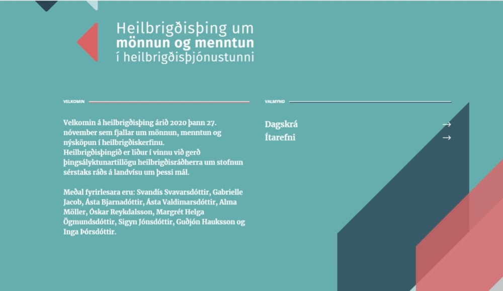 Beint frá heilbrigðisþingi á www.heilbrigdisthing.is í dag kl. 8.30