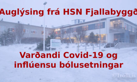 Auglýsing frá HSN í Fjallabyggð okt. 2021