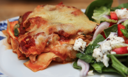 Kjúklinga, sveppa og parmesan lasagna