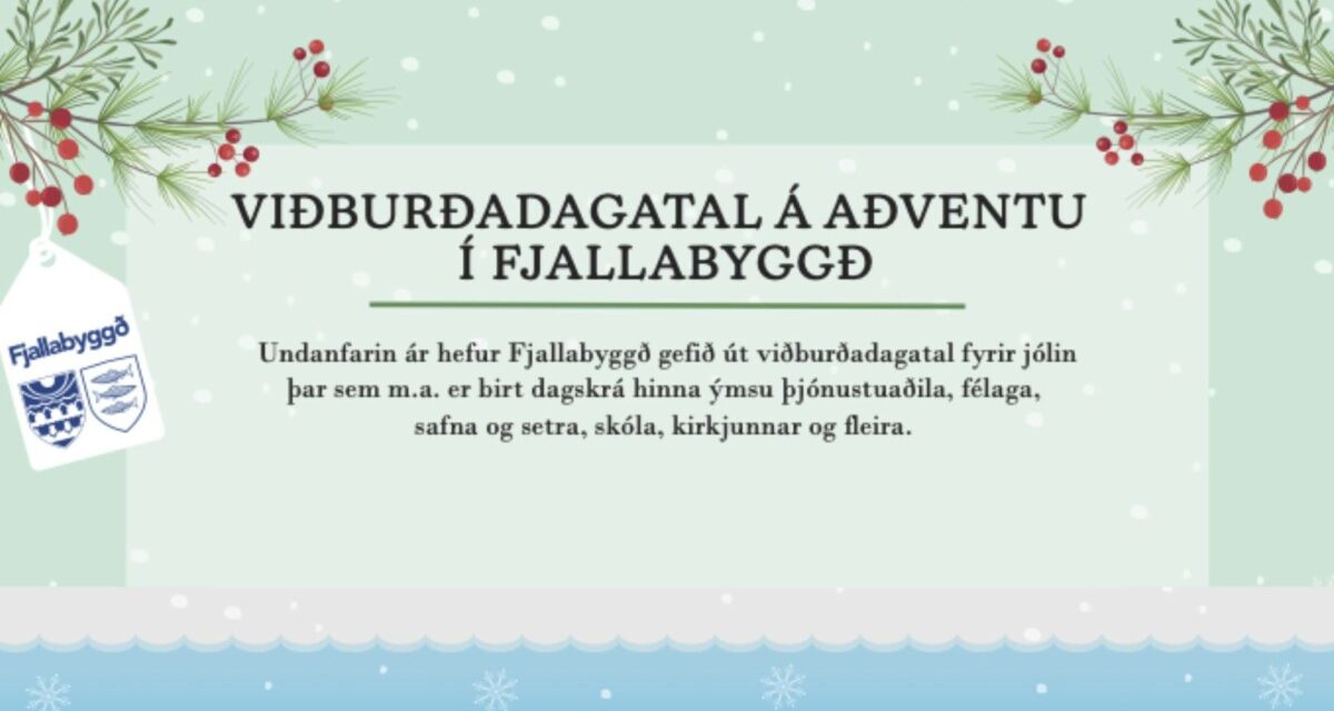 Viðburðadagatal á aðventu í Fjallabyggð