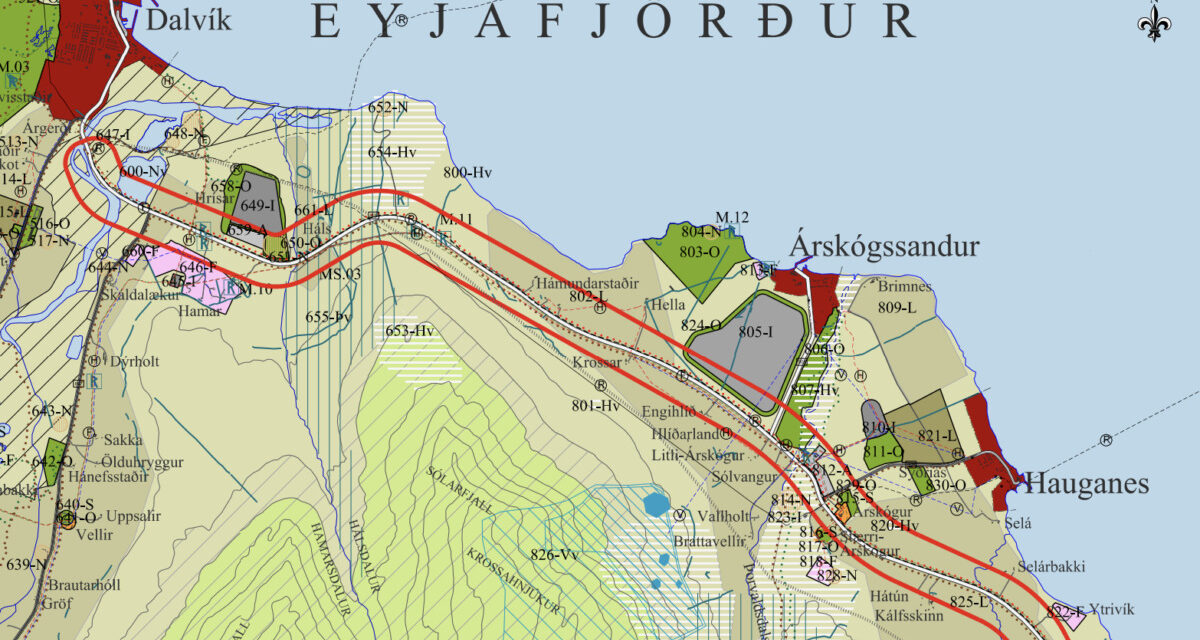 Dalvíkurlína 2 – Breyting á Aðalskipulagi