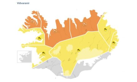 Appelsínugular viðvaranir fyrir norðan