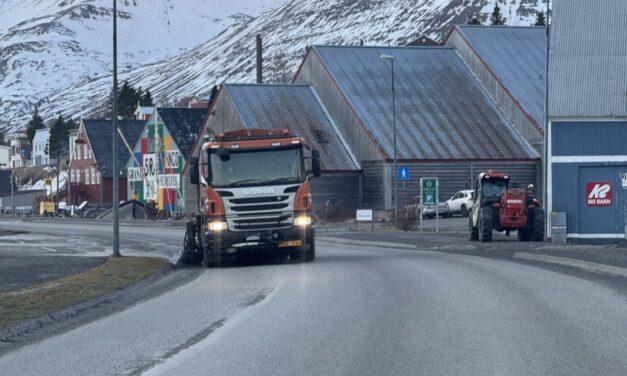 Götusópari á ferð í Fjallabyggð