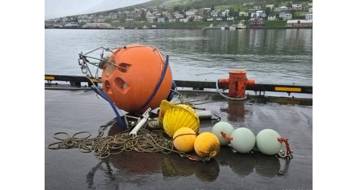 Veðurdufl strandaði í Hvanneyrarkrók
