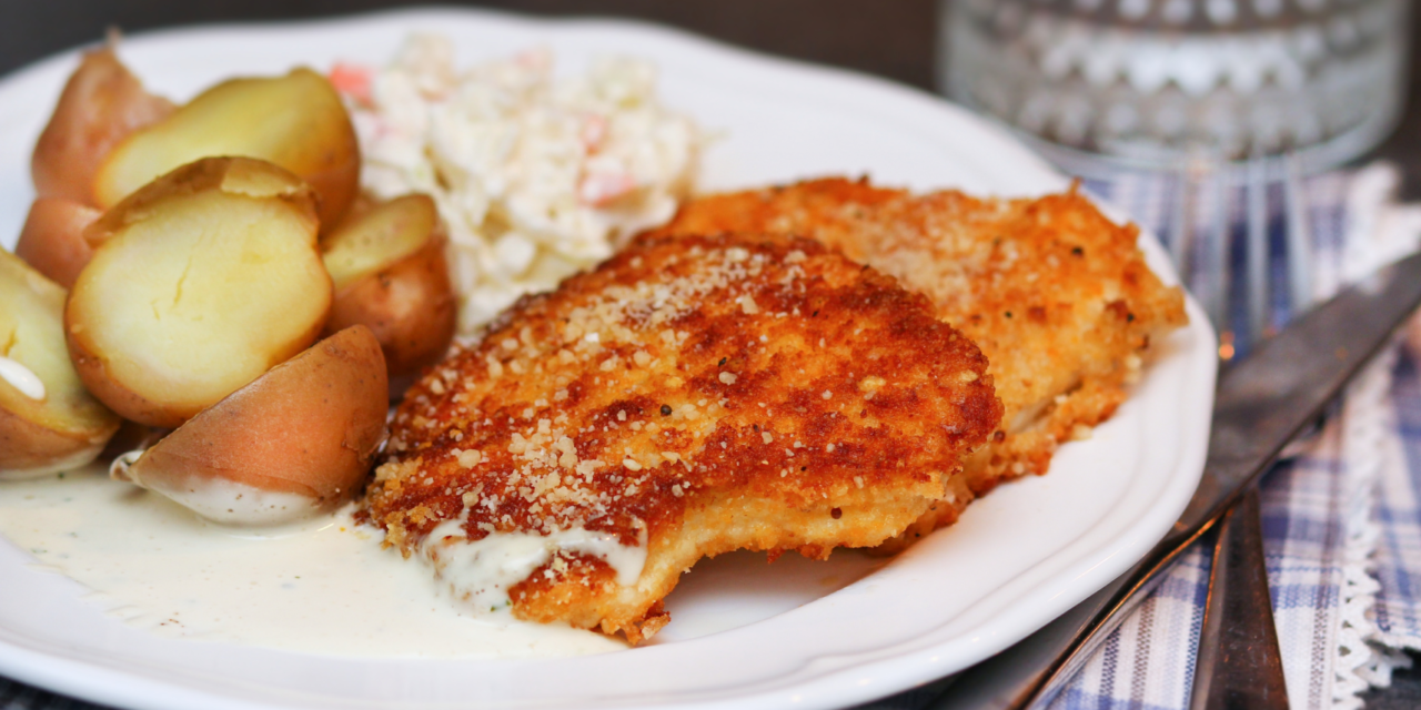 Steiktur fiskur í parmesanraspi