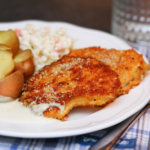 Steiktur fiskur í parmesanraspi