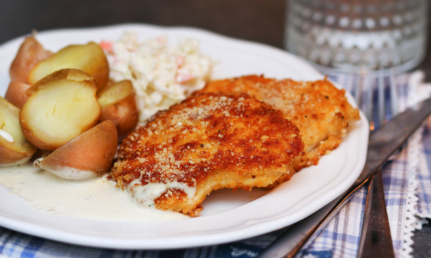 Steiktur fiskur í parmesanraspi