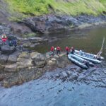 Göngufólk í sjálfheldu í Nesskriðum í Siglufirði