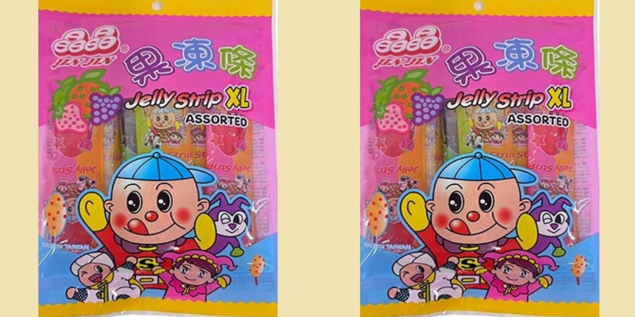 Vara við Jelly strip XL vegna köfnunarhættu
