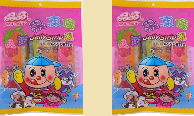 Vara við Jelly strip XL vegna köfnunarhættu