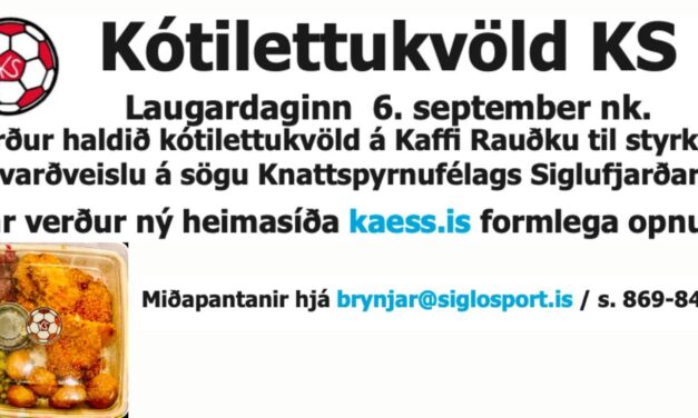 Glæsilegt Kótilettukvöld KS 6. september