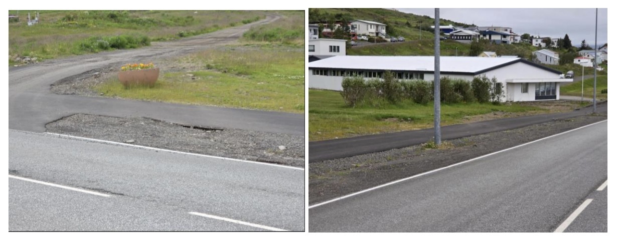 Frágangur við göngu/hjólastíga í Ólafsfirði