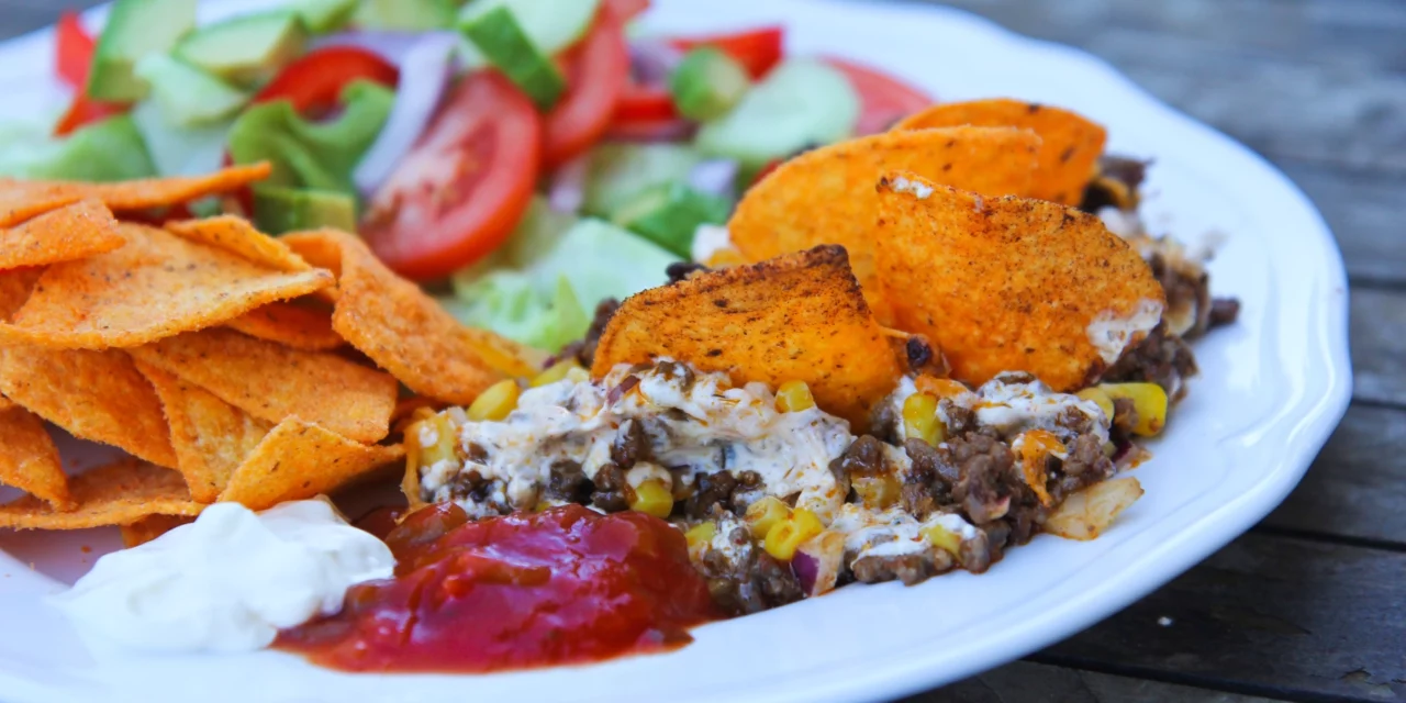 Gratinerað taco