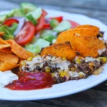Gratinerað taco