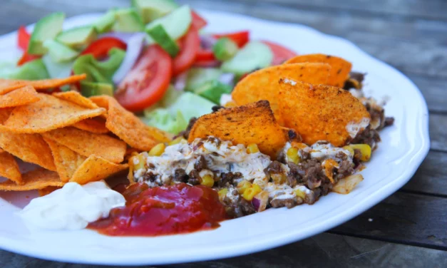 Gratinerað taco