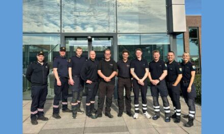 Slökkviliðsmaður sækir námskeið hjá HOLMATRO