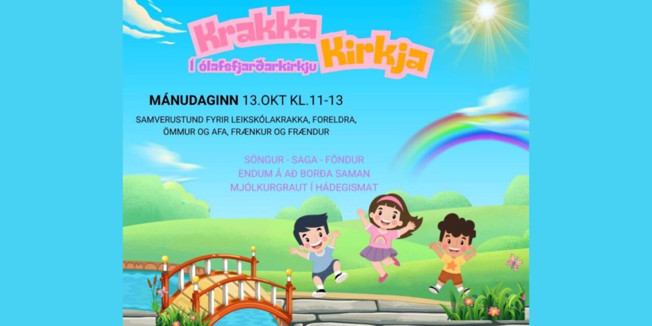 Krakka kirkja í Ólafsfirði kl. 11:00