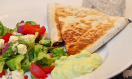 Quesadillas með nautahakksfyllingu
