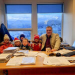 Í heimsókn á bæjarskrifstofuna