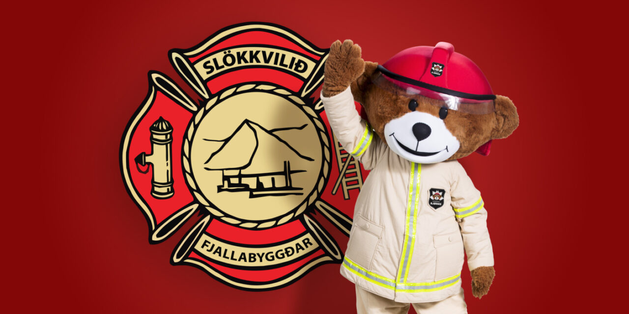 Börn og fullorðnir geta hitt Bjössa brunabangsa í Fjallabyggð