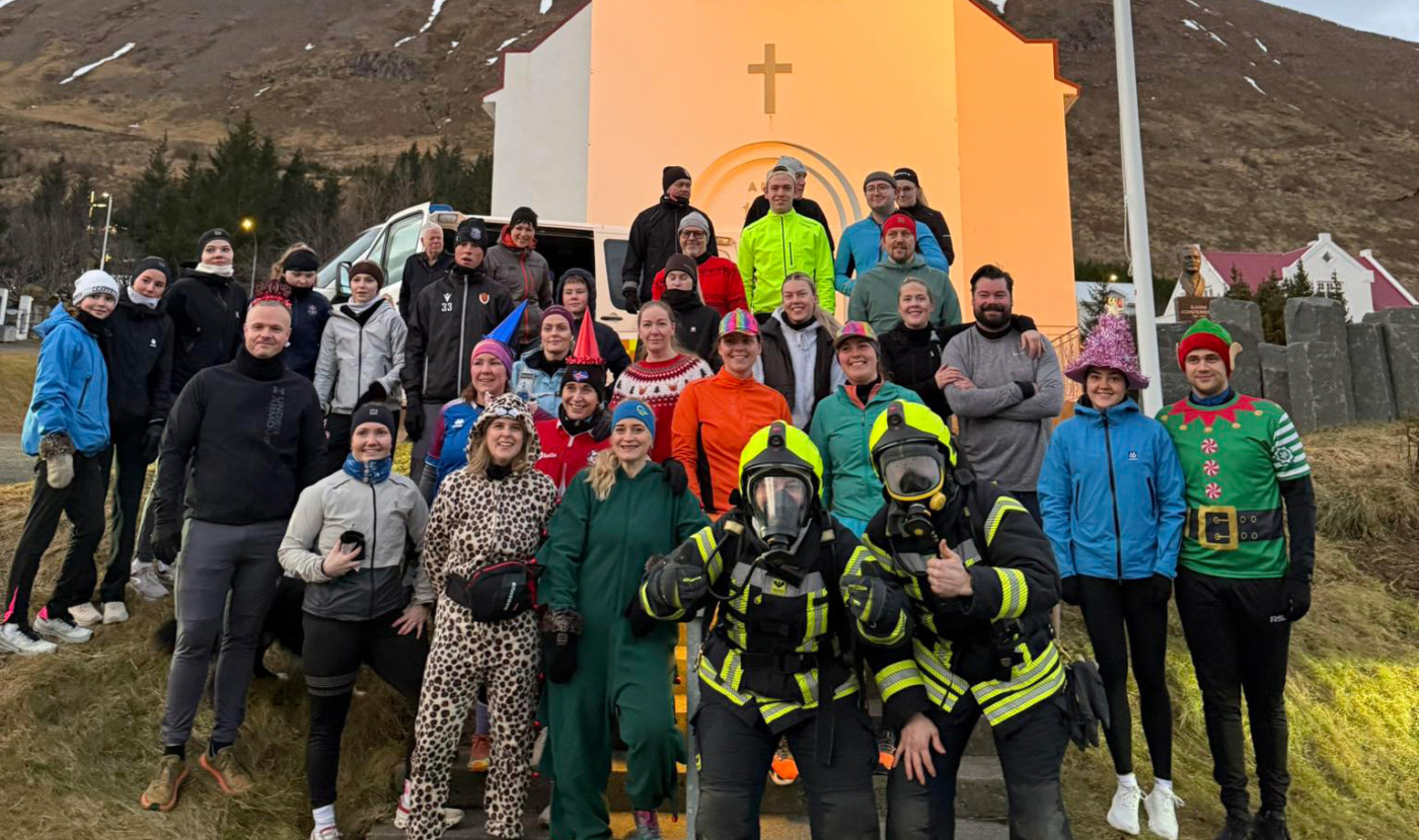 Búningar og gleði í Gamlárshlaupi á Siglufirði