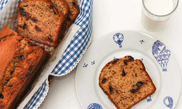 Bananakaka með súkkulaði og hnetusmjöri