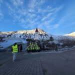 Börnin sungu saman og fögnuðu sólinni