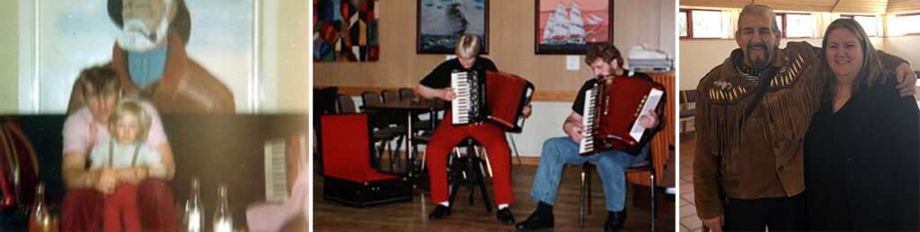 Selma og faðir hennar Gylfi Ægisson