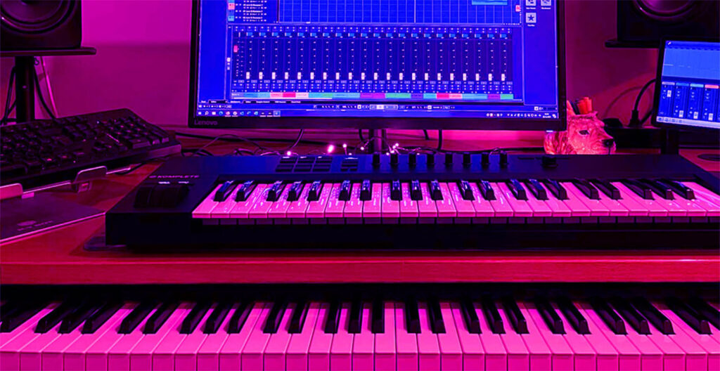 Hluti af heimastúdíó Selmu