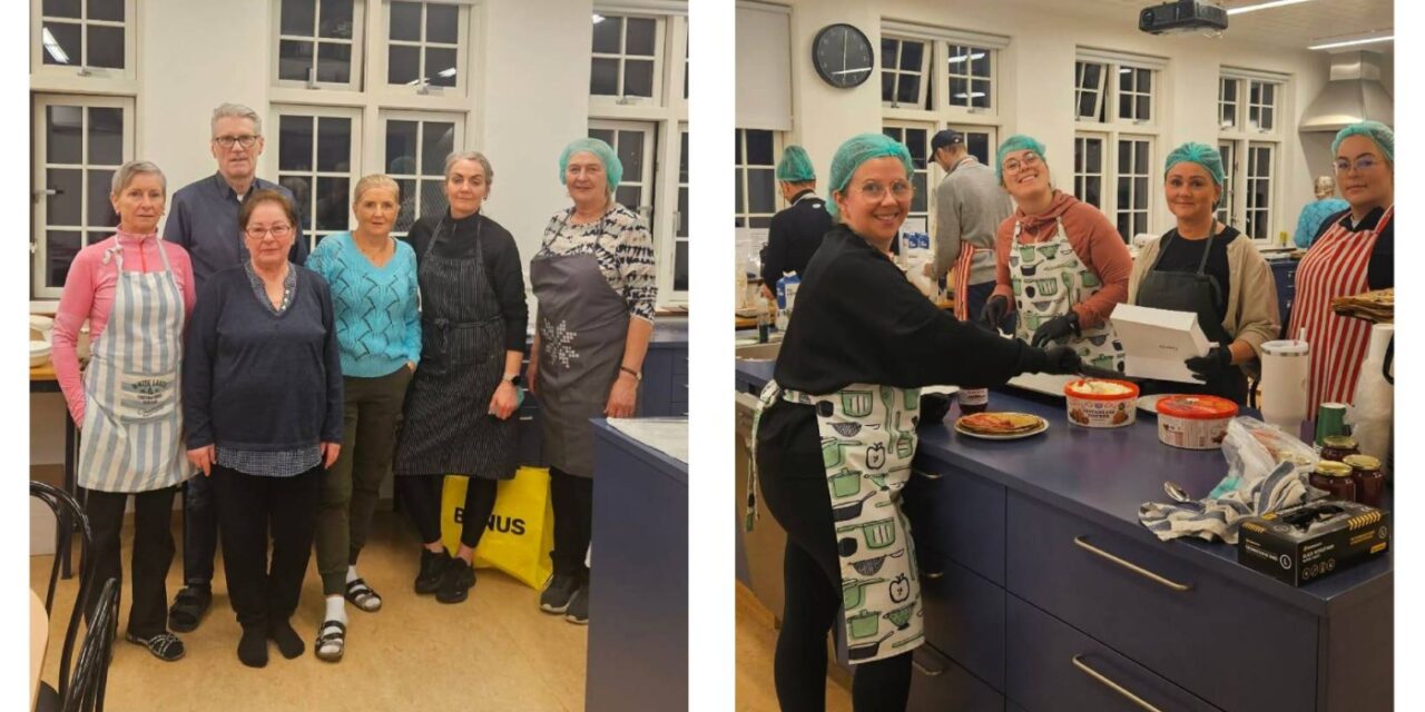 Bökuðu 1.400 pönnukökur fyrir bæjarbúa