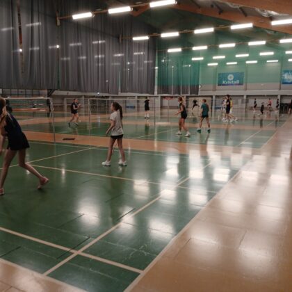 Ungmenni TBS æfðu um helgina undir stjórn nýs landsliðsþjálfara í badminton