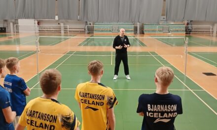 Ungmenni TBS æfðu um helgina undir stjórn nýs landsliðsþjálfara í badminton