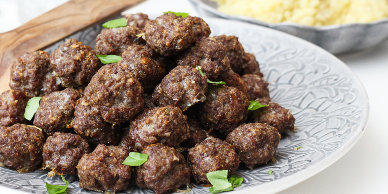 Einfaldar ofnbakaðar kjötbollur