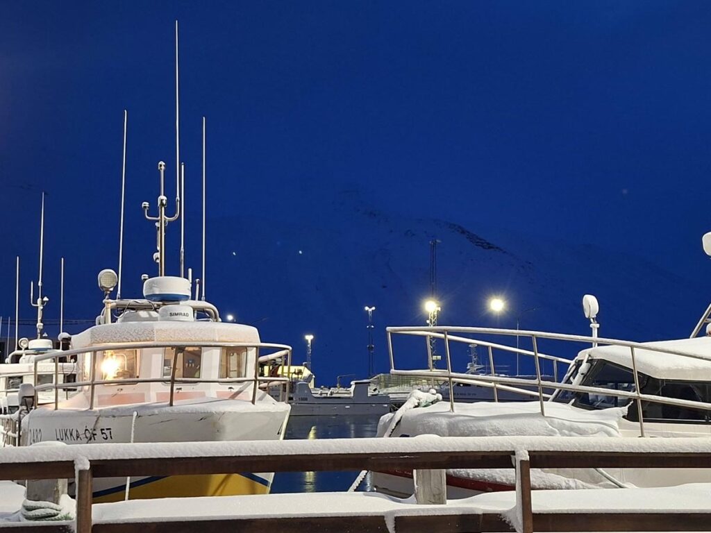 Vetrarstemning á Siglufirði í dag - Myndasafn