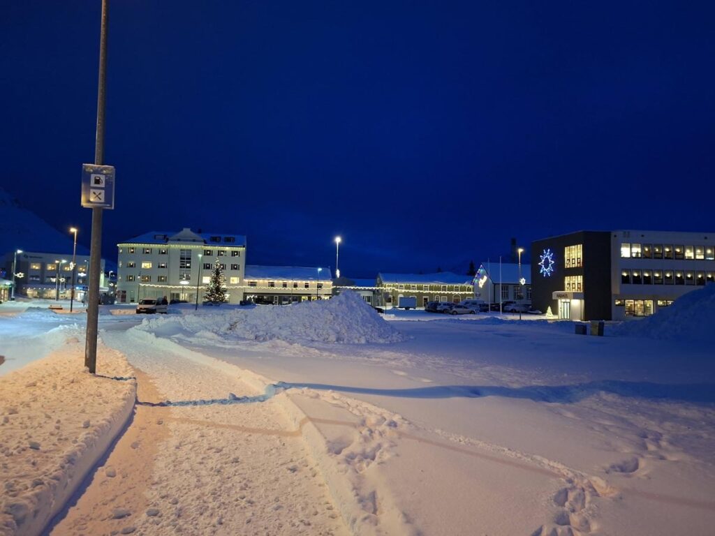 Vetrarstemning á Siglufirði í dag - Myndasafn