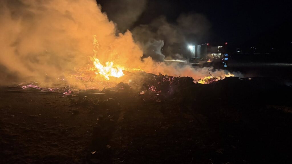 Öryggisvakt slökkviliðs kom í veg fyrir útbreiðslu elds