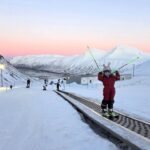 Færið flott og nýtroðnar brekkur í Skarðsdal