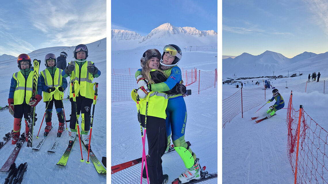 Myndir: Sóley Birna opnaði mótið, glæsilegur dagur í Skarðsdal