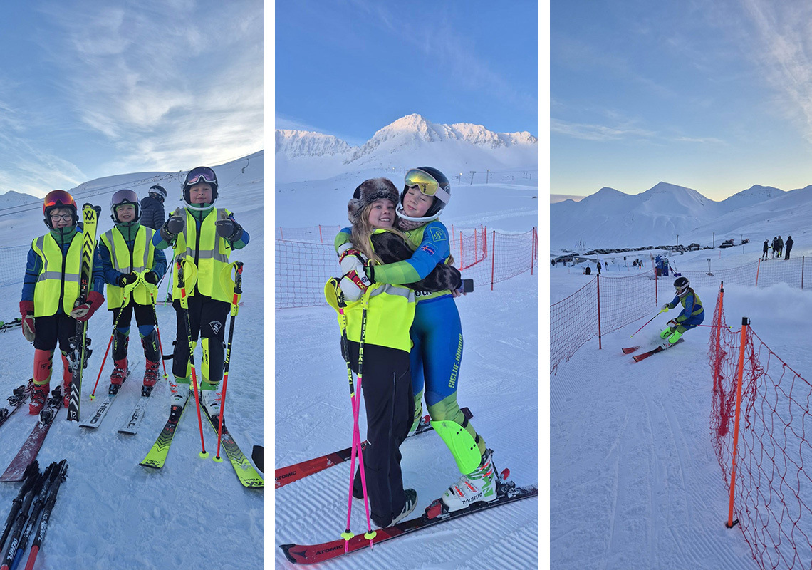 Myndir: Sóley Birna opnaði mótið, glæsilegur dagur í Skarðsdal