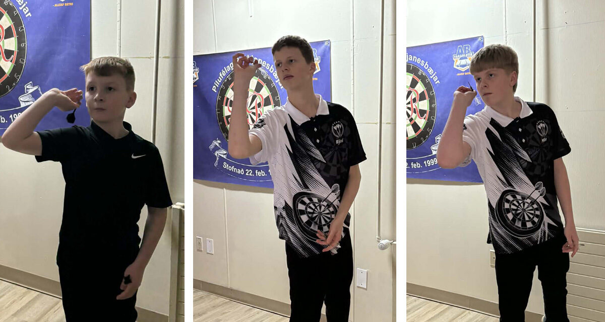 Myndir: Þrír frá Pílufélagi Fjallabyggðar kepptu á Dartung í Reykjanesbæ