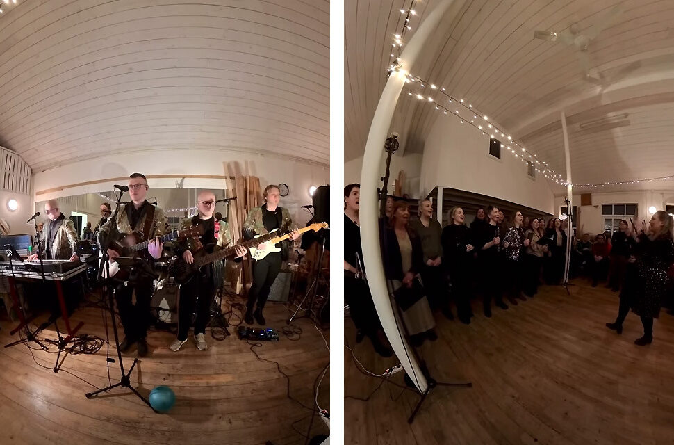 Nýr kvennakór Fjallabyggðar steig á svið með Ástarpungunum