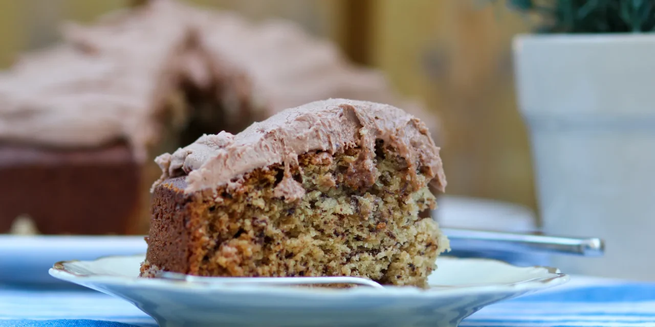 Bananakaka með Nutella kremi