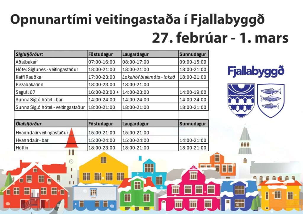 Siglómót helgarinnar: Íþróttamiðstöðvar með breytta opnun og veitingastaðir bregðast við gestafjölda