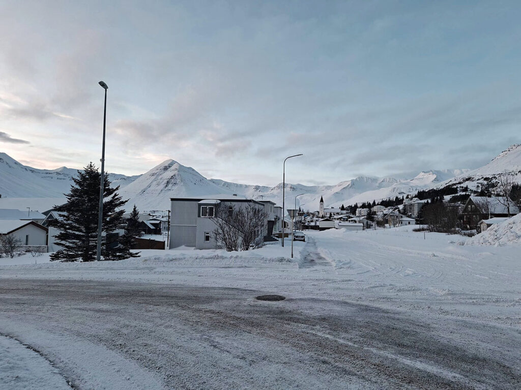 Myndir: Vetrarstemning í allri sinni fegurð á Sigló