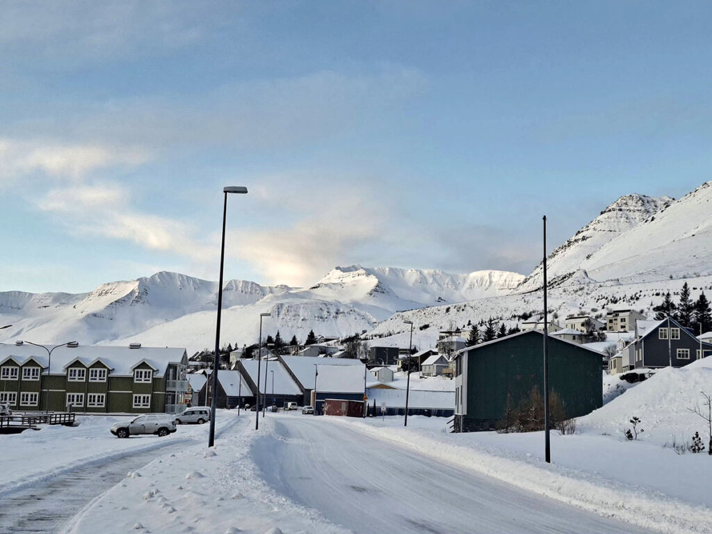 Myndir: Vetrarstemning í allri sinni fegurð á Sigló