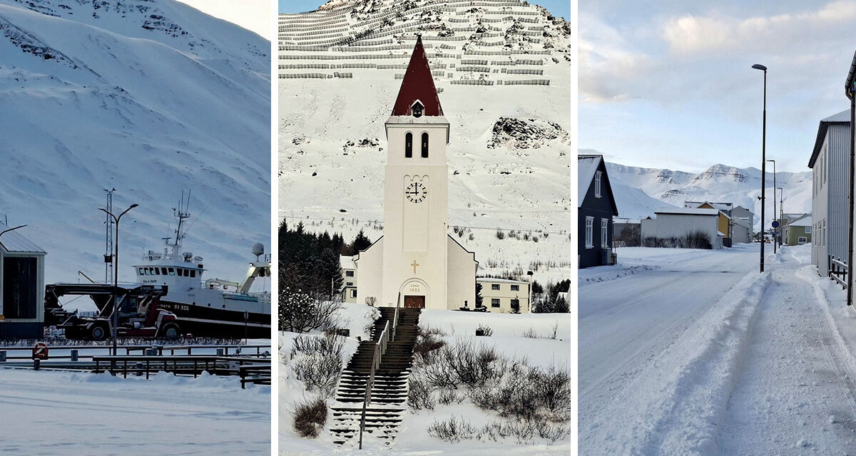 Myndir: Vetrarstemning í allri sinni fegurð á Sigló