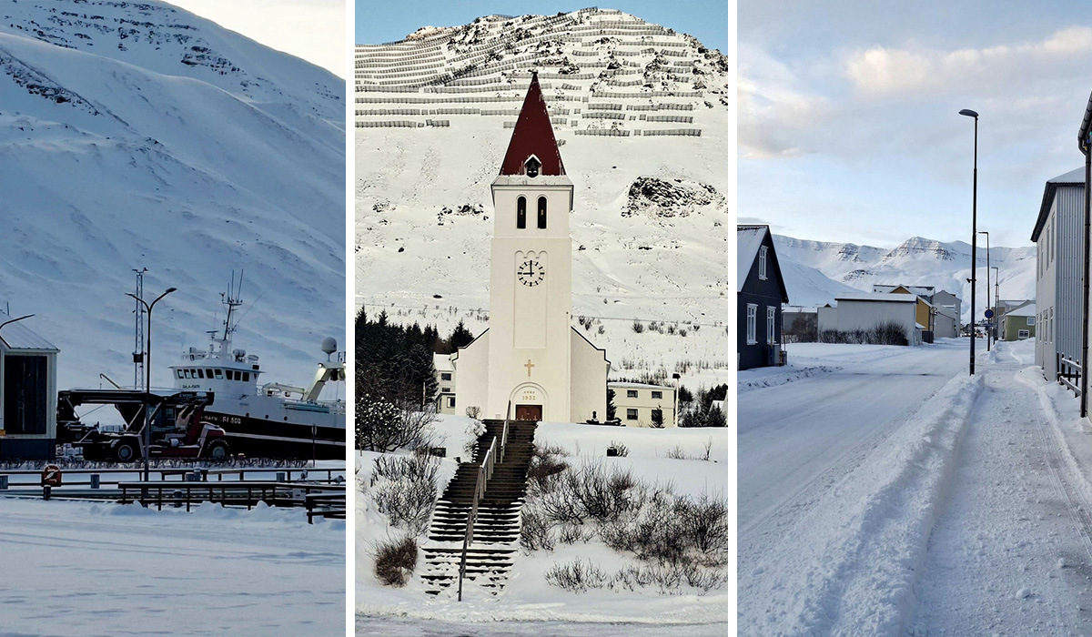 Myndir: Vetrarstemning í allri sinni fegurð á Sigló